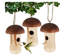 3pcs Wooden Hummingbird Houses