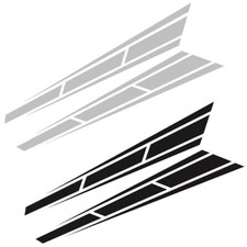 2Pcs Car Front Hood Sticker Racing Stripes Vinyl Graphics Decals Accessories