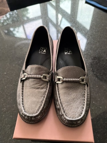 Moda pelle emella pewter - pelle,