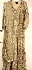 Gold embroidered and beaded