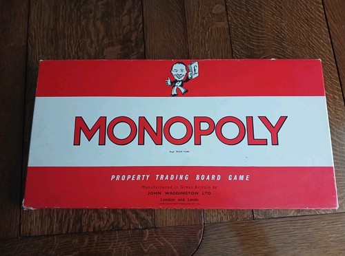 Vintage 1961 monopoly board - vintage,