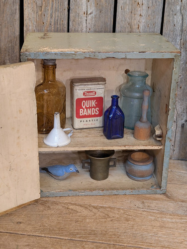 Antique primitive wooden gray - antique,