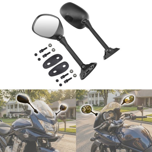 Black rear view mirrors - rear,