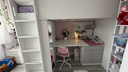 Ikea smastad white loft - white,
