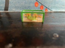 Dollhouse vintage Lundby fish tank aquarium goldfish 1970s plastic green