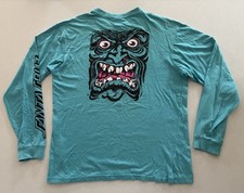 SANTA CRUZ SKATEBOARDS - ROB ROSKOPP FACE TEE - M - L/S  T-SHIRT OLD SCHOOL