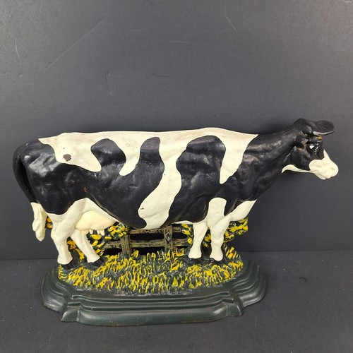 Vintage cast iron dairy cow - vintage,