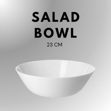 White Serving Salad Bowl