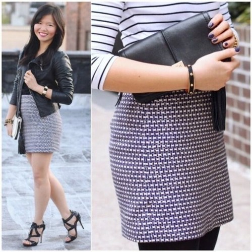 Crew mini skirt navy - mini, blue