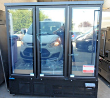 Freezer 3x Door Upright Triple Display Polar GP488 New Warranty Commercial Equip