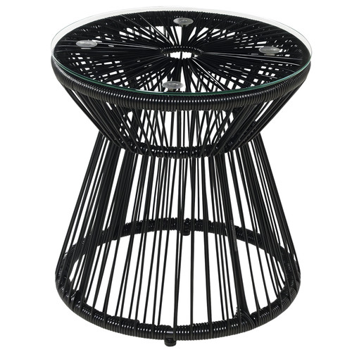 Outsunny rattan end table - end,