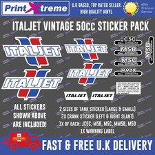 Italjet Vintage sticker kit MM5B M5C M5B JC5C M5D 50cc 80s scrambler bike