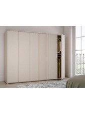 Lisson 6 Door Wardrobe Oatmeal