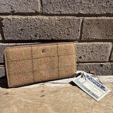 JOULES Brown Tweed Purse, Zip