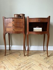 A Pair Of Elegant French Vintage Bedside Tables