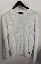 MENS WHITE HENRI LLOYD JUMPER SIZE LARGE CG H13