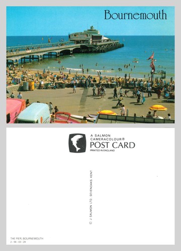 Postcard bournemouth pier - postcard,