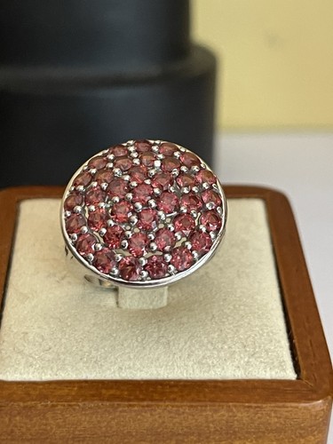 Sterling silver garnet - sterling, set