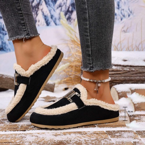 Women flat lamb wool - lamb,