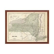 Old Map of New York 1842 -