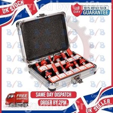 12PC TCT ROUTER BIT SET 1/2"