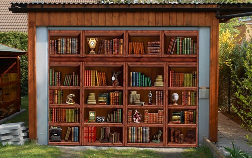Brown bookshelf n205 garage - 3d,