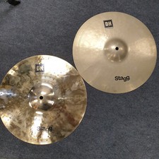 Stagg DH-HM14B 14" Double Hammered Medium Hi Hat - Ex-Display