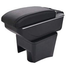 1xCar Central Storage Box Dual Layer Armrest For Polo Mk5 6R 2010-2017 2016 2015