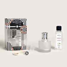 Maison Berger Illusion Fragrance Oil Lamp Gift Set - Frosted White Black