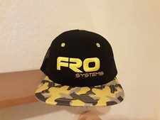 MENS YELLOW BLACK FRO SYSTEMS BASEBALL CAP