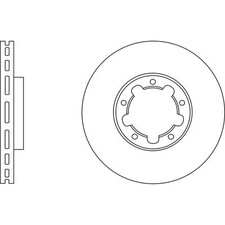 2x Brake Discs Vented For