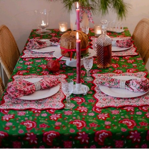 Pink city prints mistletoe - pink,