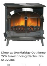 Dimplex Stockbridge Optiflame Electric Stove (SKG20BLN) With Remote Control 
