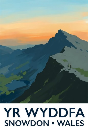 Travel poster wyddfa - travel,