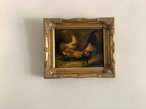 Picture rococo style gilt - in,