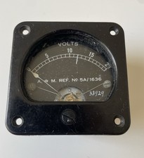 WW2 Air Ministry Spitfire Voltometer Ref: 5A/1636