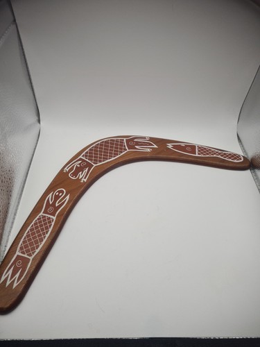 Vintage wooden boomerang - wooden,