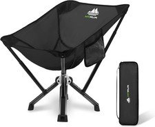 MTRVR Lightweight Outdoor Portable Folding CAMPING CHAIR Black - F05