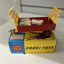 CORGI TOYS No. 62 FARM TIPPER TRAILER BOXED ORIGINAL 1960's. Vintage Corgi