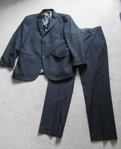 Next mens navy blue checked - mens,