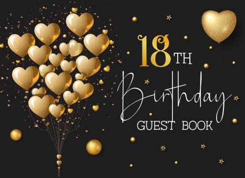 18th birthday guest book - birthday, 18