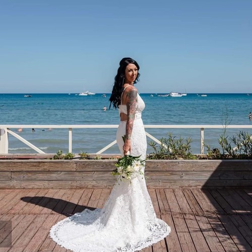 Boho lace wedding dress - boho,