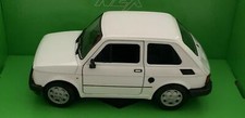 Fiat 126 in white, 1:21 scale