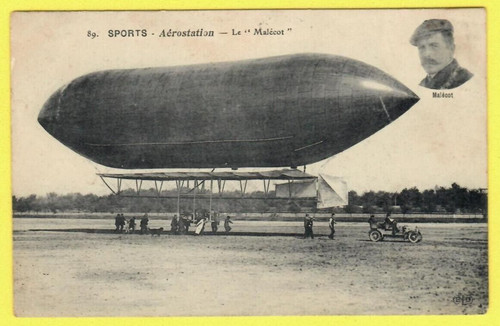 Sport airship zeppelin - sport, vintage