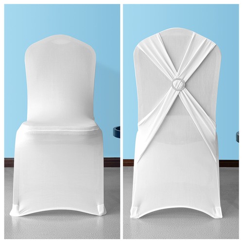 White chair covers spandex - covers,