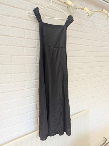 Zara maxi black linen lyocell