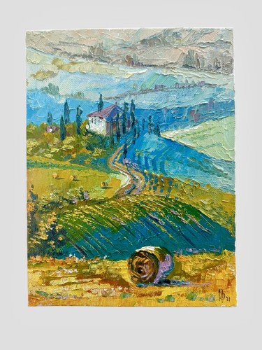 Original oil board - original,