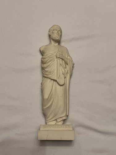 Hippocrates statue alabaster