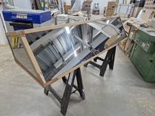 kitchen canopy extractor polished stainless steel