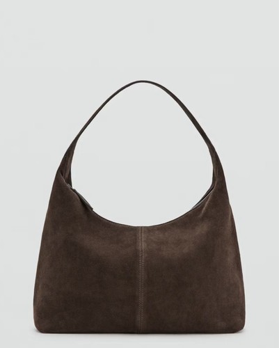 Mango mng brown suede - mng,